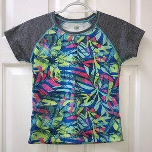 Athleta Girl Jungle Leaf Rashguard Tee
